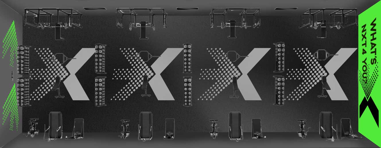 NXT4 Glen Head Personal Training layout, gym design
